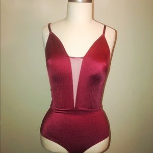 Urban Outfitters Wine Bodysuit